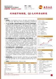 利润超市场预期，Q2毛利率再创新高