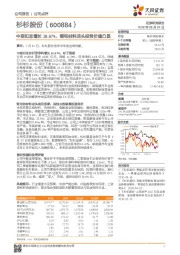 中报扣非增长18.87%，锂电材料龙头投资价值凸显