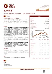 上半年净利润同比增 33%，定制龙头强者恒强