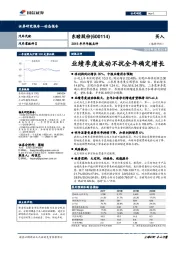 2018年半年报点评：业绩季度波动不扰全年确定增长