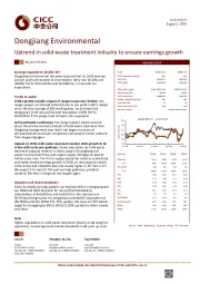 Uptrend in solid waste treatment industry to ensure earnings growth