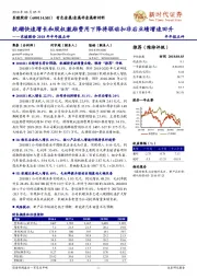 2018年半年报点评：软磁快速增长和股权激励费用下降将驱动扣非后业绩增速回升