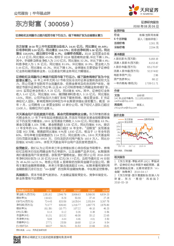 证券经纪及两融市占提升抵消市场下行压力，线下网络扩张为后续增长蓄力