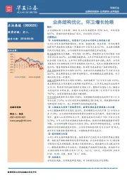 业务结构优化,环卫增长抢眼