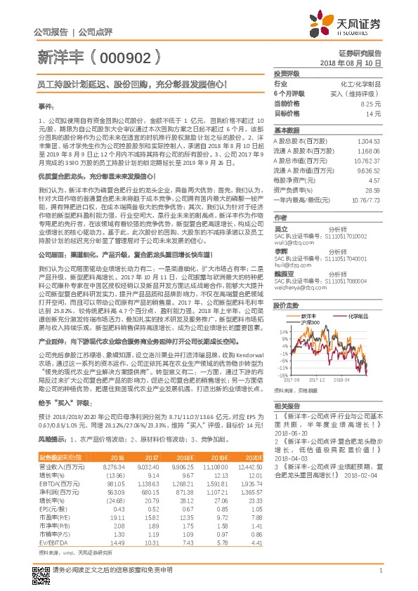 员工持股计划延迟、股份回购，充分彰显发展信心！
