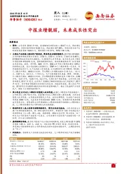 中报业绩靓丽,未来成长性突出