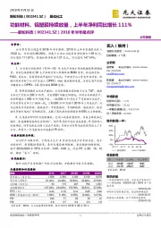 2018年半年报点评：功能材料、铝塑膜持续放量，上半年净利同比增长111%