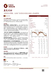业绩符合预期，出海广告投放业务拉动收入快速增长