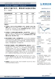 中报点评：盈利水平稳中有升，静待海外拓展逐步落地