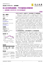 2018年中报点评：投入加大拖累业绩表现，下半年盈利能力有望改善