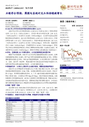 业绩符合预期,薄膜电容绝对龙头保持稳健增长