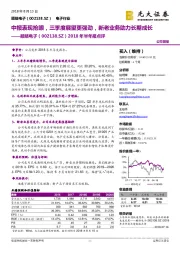 2018年半年报点评：中报表现抢眼，三季度展望更强劲，新老业务助力长期成长