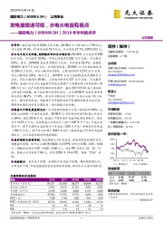 2018年半年报点评：发电量增速可观，水电火电皆有看点