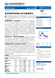 公司点评报告：渠道调整阵痛期后重回稳健增长