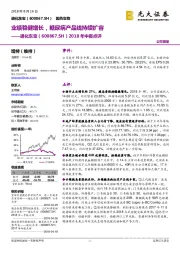 2018年中报点评：业绩稳健增长，糖尿病产品线持续扩容