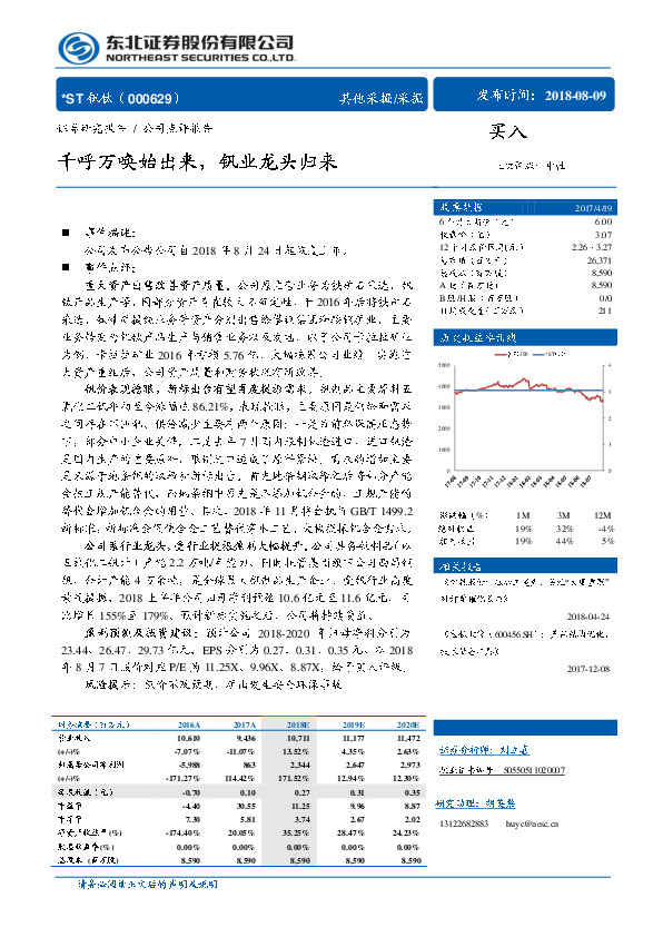 千呼万唤始出来，钒业龙头归来