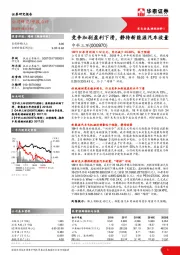 竞争加剧盈利下滑,静待新能源汽车放量