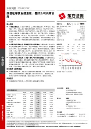 渠道改革使业绩承压，看好公司长期发展