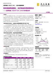 2018年中报点评：低压电器高速增长，光伏电站布局持续优化