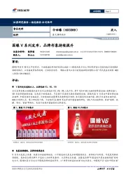 重大事件快评：国缘V系列发布，品牌形象持续提升