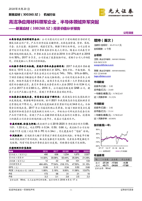 投资价值分析报告：高洁净应用材料领军企业，半导体领域异军突起