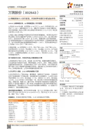 Q3继续受益于人民币贬值，环保材料有望打开新成长空间