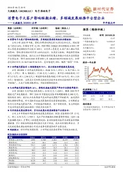 2018H1点评:消费电子大客户影响短期业绩,多领域发展助推平台型企业