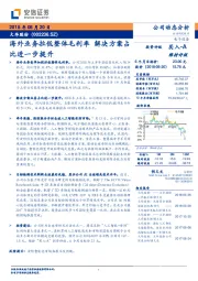 海外业务拉低整体毛利率 解决方案占比进一步提升