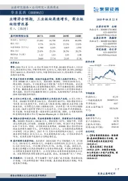 业绩符合预期,工业板块高速增长,商业板块经营改善