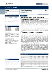 2018年半年报点评：业绩表现低预期，外埠市场仍稳健