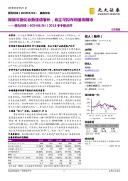 2018年中报点评：网络可视化业务强劲增长，自主可控布局值得期待