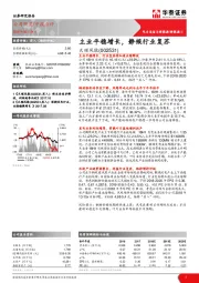 主业平稳增长，静候行业复苏