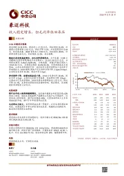 收入稳定增长，但毛利率依旧承压