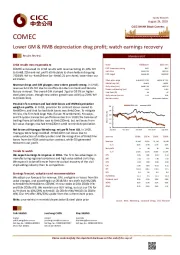 Lower GM & RMB depreciation drag profit; watch earnings recovery