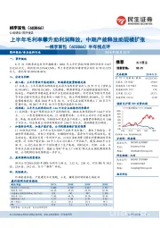 半年报点评：上半年毛利率攀升助利润释放，中期产能释放助规模扩张