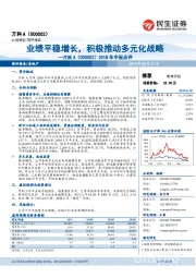 2018年中报点评：业绩平稳增长，积极推动多元化战略