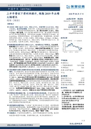 上半年营收下滑利润提升，预期2019年业绩大幅增长