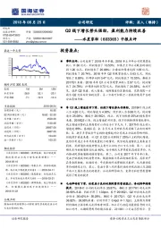 中报点评：Q2线下增长势头强劲，盈利能力持续改善