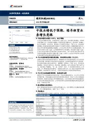 2018年半年报点评：中报业绩低于预期，塔吊租赁业务增长亮眼