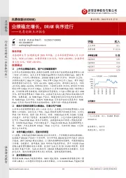 兆易创新点评报告:业绩稳定增长,DRAM有序进行