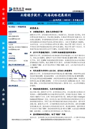 半年报点评:业绩稳步提升,两海战略进展顺利