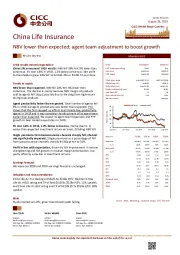 NBV lower than expected;agent team adjustment to boost growth