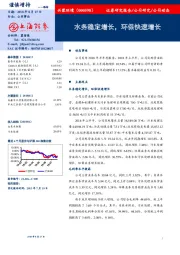 水务稳定增长，环保快速增长