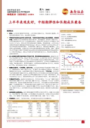 2018年半年报点评：上半年表现良好，中短期弹性和长期成长兼备