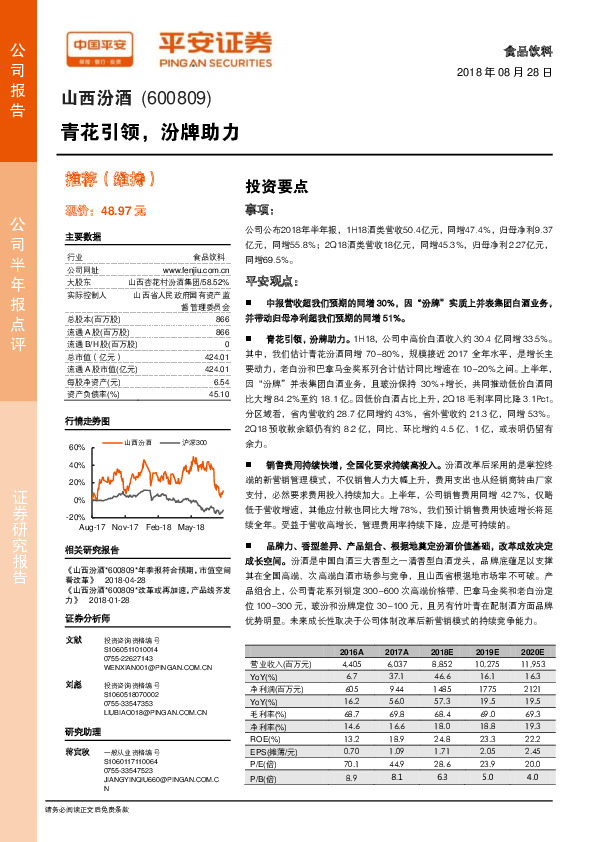 青花引领，汾牌助力