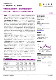 2018年半年报点评：中报业绩高速增长，盈利质量显著提升