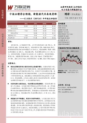 半年报点评报告：中报业绩符合预期， 新能源汽车表现亮眼