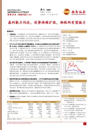 盈利能力仍在,逆势持续扩张,物联网有望接力