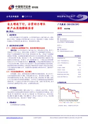 自主增速下行,合资助力增长 新产品周期静候佳音