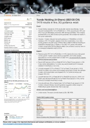 1H18 results in line; 3Q guidance weak